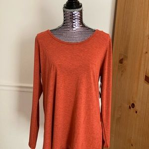 NWT LulaRoe Lynnae Shirt Burnt Orange Long Sleeve